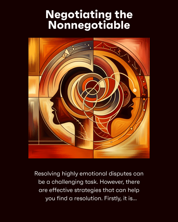 Negotiating the Nonnegotiable