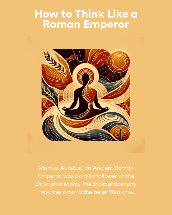 How to Think Like a Roman Emperor